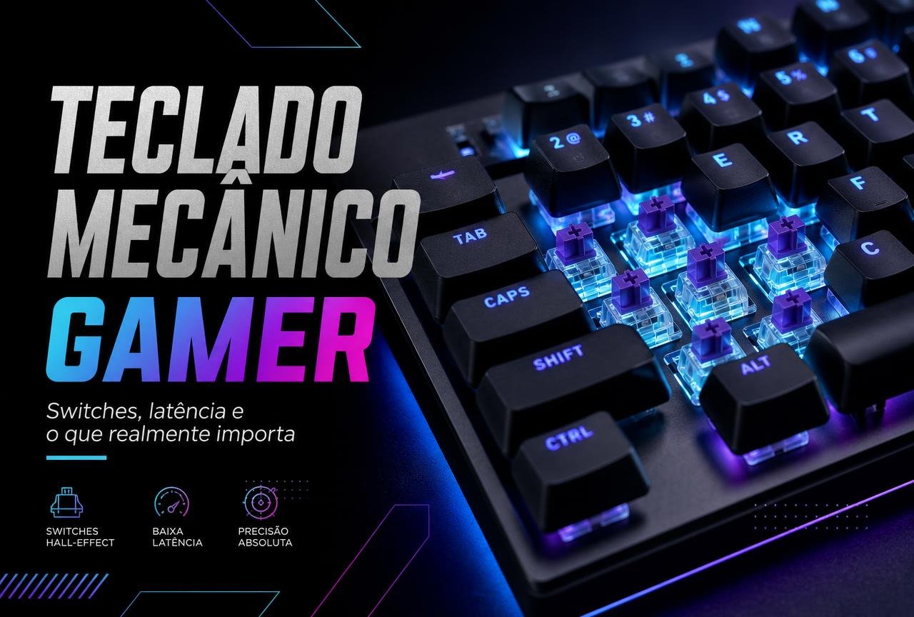 Teclado Mecânico Gamer: Guia Completo de Switches e Latência em 2026